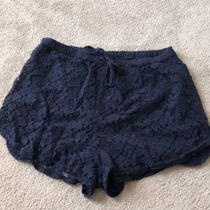High Rise Lace Abercrombie Shorts